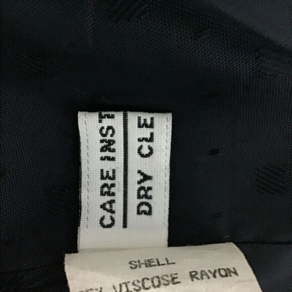 Talbots Black One-Button Blazer Jacket Viscose Size 12 - Picture 8 of 9